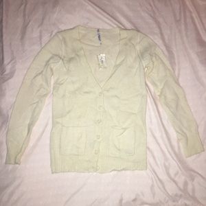 Longline Cream/ White Cardigan